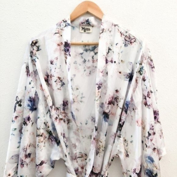 SHOW ME YOUR MUMU Floral Print Texas Kimono Medium RARE - Picture 5 of 12